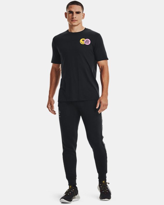 Men's Curry Hoop Vibes T-Shirt, Black, pdpMainDesktop image number 2